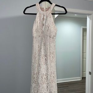 White prom dress